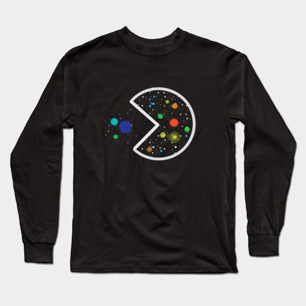 space pacman Long Sleeve T-Shirt by Katerine